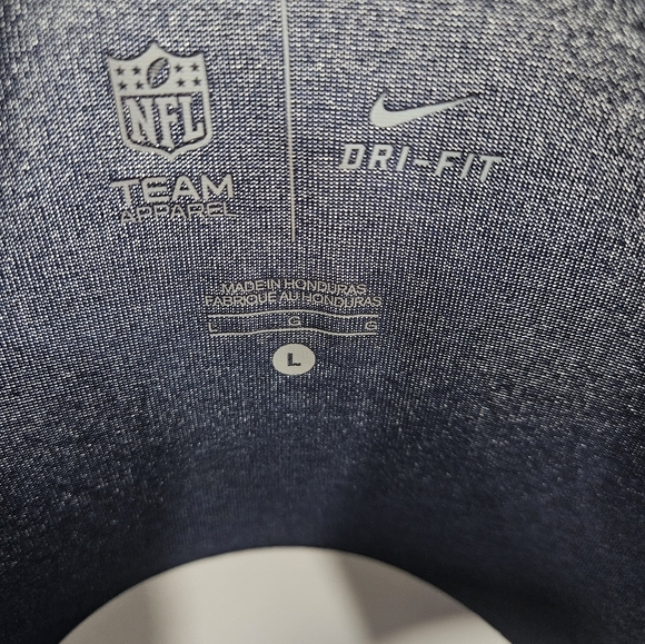 Nike Dallas Cowboys Shirt Mens Large Blue Dri Fit Lightweight NFL - Picture 6 of 6
